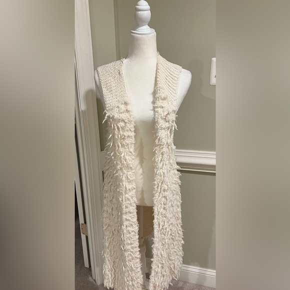 Free People Cream Textured Vest - Picture 2 of 6